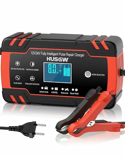 Husgw 8-A-Autobatterieladegerät für 12 V und 24 V
