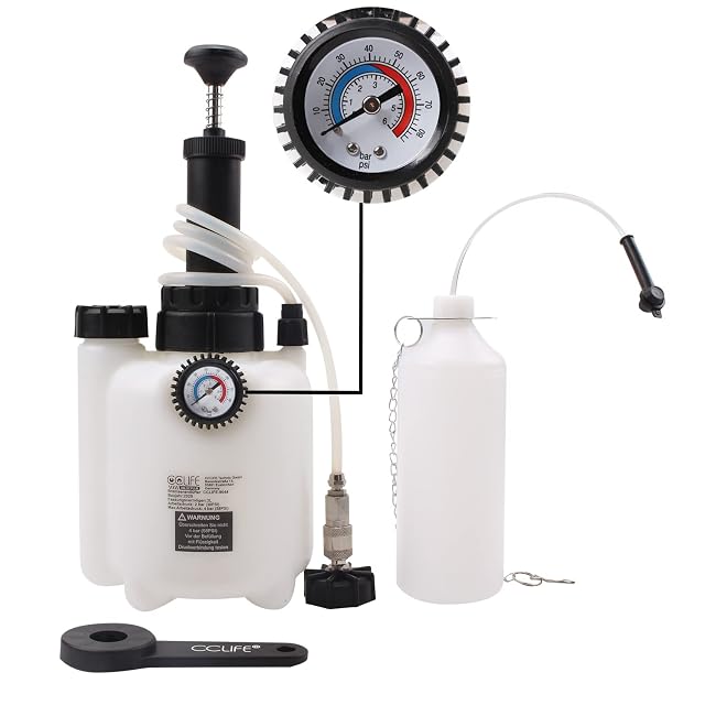 CCLIFE 3-Liter-Bremsenentlüfter mit E20-Adapter