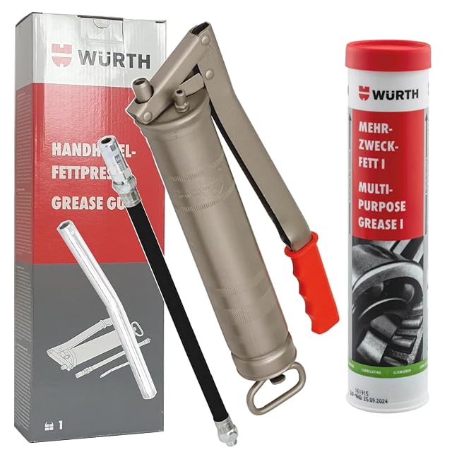 Würth Handhebel-Fettpresse mit Fettkartusche