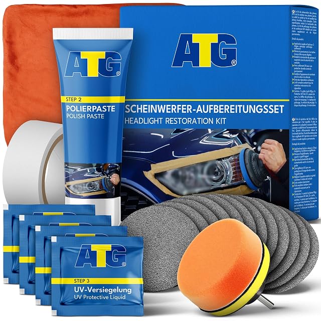 ATG Scheinwerfer-Aufbereitungsset in vier Stufen